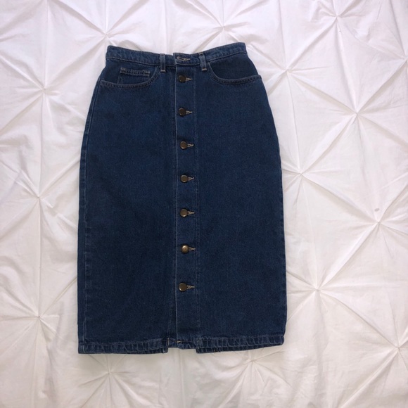 American Apparel Dresses & Skirts - American Apparel High Waisted Denim Pencil Skirt